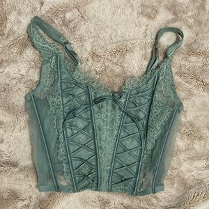 Victoria’s Secret Unlined Lace-Up Corset Top